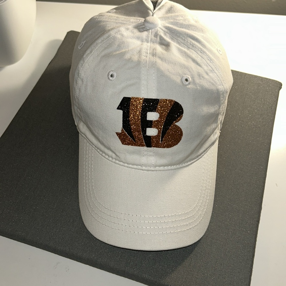 ⭐️HP⭐️ RESTOCK - Handmade Sparkle Bengals Hat - Picture 3 of 5